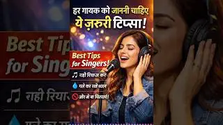 हर गायक को जाननी चाहिए ये ज़रूरी टिप्स! | Best Tips for Singers 🎤 #indiansingers #voicetraining