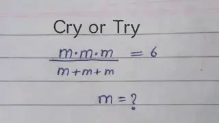 Only smart people can solve this | A nice math Olympiad Question | solve for m ?
