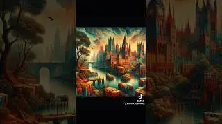 Slideshow of abstract London inspired artwork made with AI. #FantasyArt #ColorfulCityscape #sureal