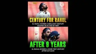 KL Rahul Smashes Test Century Against West Indies | First Home Ton After 9 Years