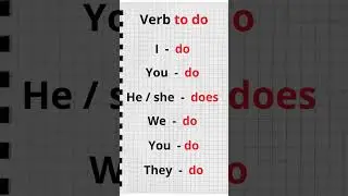 Como conjugar el verbo to do en ingl&eacute;s #aprenderingles #inglesdesdecero #inglesrapidoyfacil