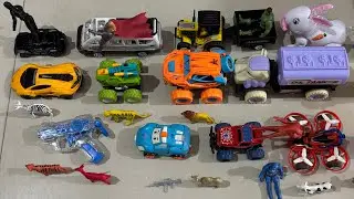 gadi Wala cartoon video | toy helicopter rabbit gun Thar animals Spiderman tractor jcb truck