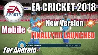 How To Download EA Cricket 2018 For Android Mobile Free HD Graphics|Hindi