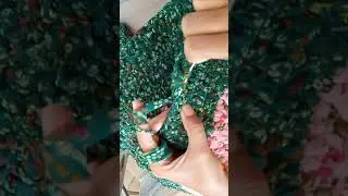croset doormat making at home / old saree reuse # doormat #crosetart #shorts