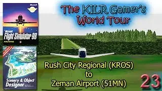 Flight Simulator 98: Rush City Regional (KROS) to Zeman Airport (51MN) || Custom airport!