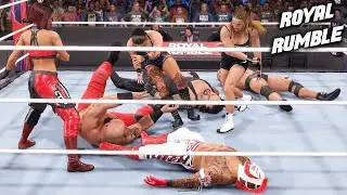 30 Men vs Women Royal Rumble Match - WWE 2K23