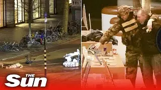 Apple store siege - Brit hostage held at gunpoint before cop car takes down armed suspect