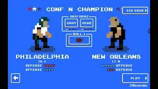 Retro Bowl Gameplay | Conference Championship Game | New Orleans vs Philadelphia