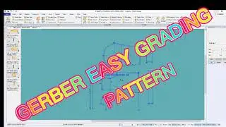 How to EASY GERBER PATTERN GRADING-T-SHIRT..All Pattern making & Pattern design