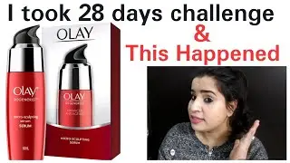 #olayregenrist|I took 28 days challenge with olay regenerist micro Sculpting serum|Results are 🤩