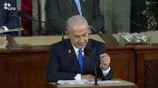 Israel PM Netanyahu speech to US Congress- defiant- criticizes protesters