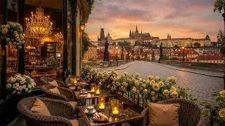 Paris Balcony Caf&eacute; Autumn Jazz Night | Calm Jazz Music with Notre-Dame View for Study & Focus