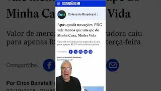 PDG (PDGR3) vale menos que um AP do minha casa minha vida!