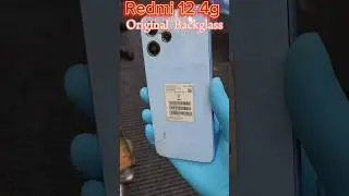 Redmi 12 4g original backglass replacement  #redmi  #redmi125g  #backglass #shorts