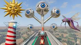 ALL MONSTERS Big & Small Cars with Many Eyes Monster & CAR EATER & BUS EATER &ndash; BeamNG.Drive