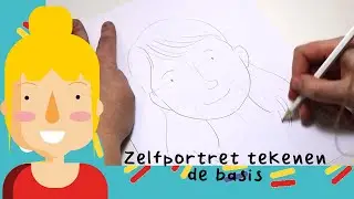 Afl 4 zelfportret tekenen, de basis