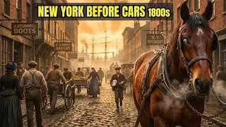 A Walk Through New York Before Cars in the 1800s