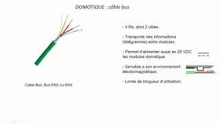 Présentation câble  bus KNX