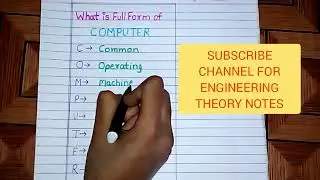 Full form of Computer #viralvideo #youtubevideo #computer