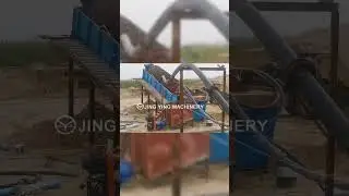 Premium spiral classifier working site in sand making line #sprial #separation #mining #jycrusher