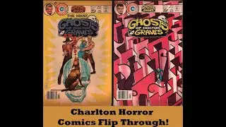 Flip Through 18 Charlton Horror Comics.