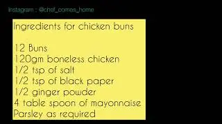 Chicken bun recipe | Easy Snacks | Party Snacks | Breakfast | Yummy Chicken Buns Recipe