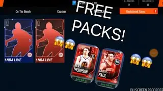 INSANE PULLS!!! OPENING 6 FREE ELITE PLAYOFF PACKS!!! NBA LIVE MOBILE