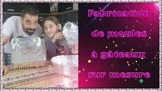 ✂️ Fabrication de moules &agrave; g&acirc;teaux sur mesure fait maison - DIY ✂️