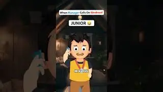 Manager call on weekends junior vs senior #corporate #salary #treanding