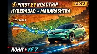 Part -2 of First EV Road trip Kolhapur to Malvan Real Vinfast VF7 Range Test Charging issueTrip Cost