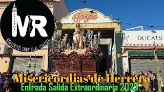Entrada del Cristo de las Misericordias de Herrera en la Salida Extraordinaria de 2025.