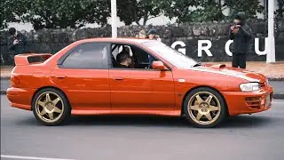 Subaru GC8 WRX STI Crazy Anti-Lag Rev and Acceleration
