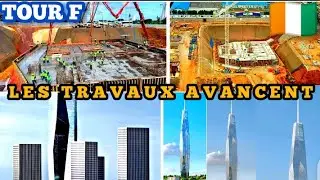 le chantier de la tour F avance