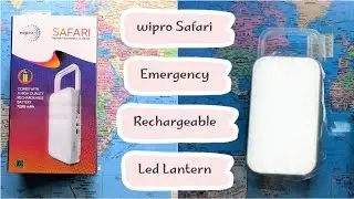 wipro Safari Emergency Rechargeable Led Lantern with 7200 Mah Battery | Brightness Control Feature