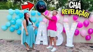 MENINO ou MENINA? O DIA do CHÁ REVELAÇÃO CHEGOU FINALMENTE! Pai Também Vloga