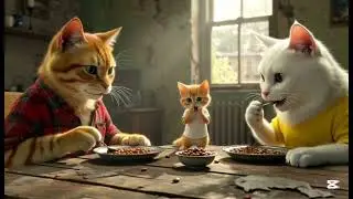 #AICats #CatFamily #CuteCats #AIArt #KittenLove #CatStory #CinematicAI