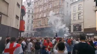 Thrilling scenes from London as huge crowds of England Fans get ready for Euro 2020 Final v Italy.
