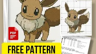 🦊 &ldquo;Fantasy Fox&rdquo; &ndash; Free Cross Stitch Pattern Printable