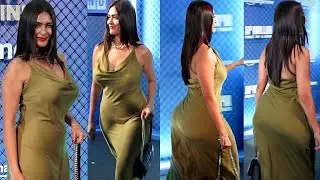 Mrunal Thakur Looking Fabulous😍 In Green Outfit Arrived @ AP Dhillon Of A First Kind