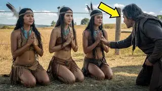 Three Apache Girls Were Being Hunted But then A Legendary Cowboy Saves Them