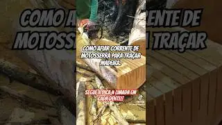 Como afiar corrente de motosserra para tra&ccedil;ar qualquer madeira #stihlbrasil #stihl #powertools #fyp