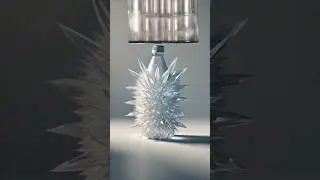 Trippy AI video, Ice bottle. #exploding #crushing #squishing