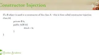 30  Constructor vs Setter Injection