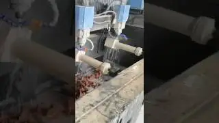 Three Round Marble Columns in Precision Carving&mdash;Where Technology Elevates Craftsmanship and design