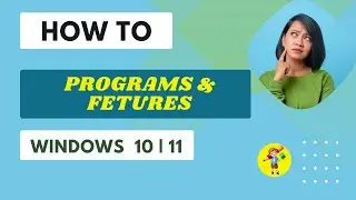 How to open programs and features in windows  10 | 11 using CMD | Start Menu | Run dialog box  LK