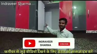red and grey kitchen design / red kitchen design/ indraveer sharma #kitchendesign #indraveersharma
