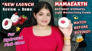 Mamaearth Beetroot Hydraful Light Moisturizing Cream | For Hydrated Pink Glow | Review + Demo | Neha