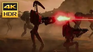 The Battle of Geonosis (Part 2) | Star Wars: Attack of the Clones | 4K HDR