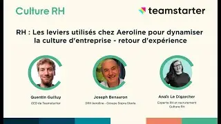 RH : Les leviers utilisés chez Aeroline pour dynamiser la culture d'entreprise - retour d'expérience