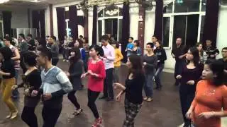 S-FIRE STUDIO - www.sfire.vn !!! Bachata class at No.65 Quan Su , Hanoi , Vietnam ( 12-12-2013 )
